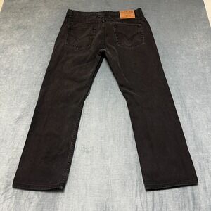 Oscar Jeans Mens 36x30 Black Denim Cotton Straight Leg Streetwear Quality Fit